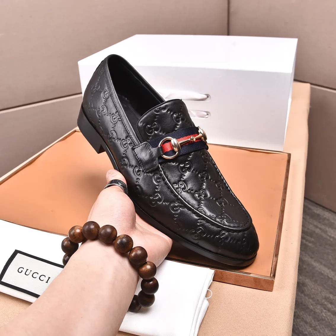 Men's shoes💰540📛📛Original (water-dyed cowhide) Gucci GUCCI official website formal shoes🌀 Italian🇮🇹imported cowhide➕top imported water-dyed cowhide lining💋Finely handmade original bottom, the real thing looks better when photographed in person Standard size 38-44